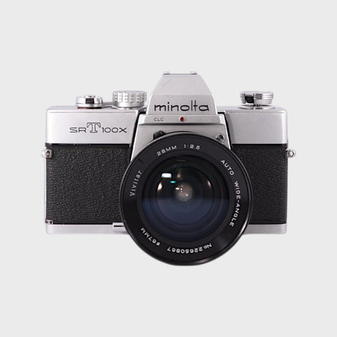 Appareil photo Reflex 35mm argentique Minolta SRT 100X Reflex 35mm argentique  objectif 28 mm f/2,5