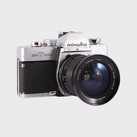 Appareil photo Reflex 35mm argentique Minolta SRT 100X Reflex 35mm argentique  objectif 28 mm f/2,5