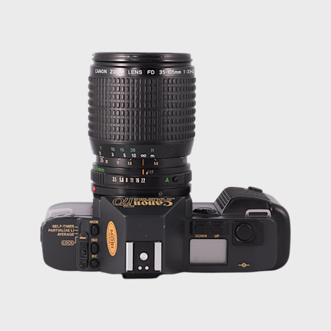 Appareil photo Reflex 35mm argentique Canon T70 Reflex 35mm argentique  objectif 35-105 mm f/3,5-4,5