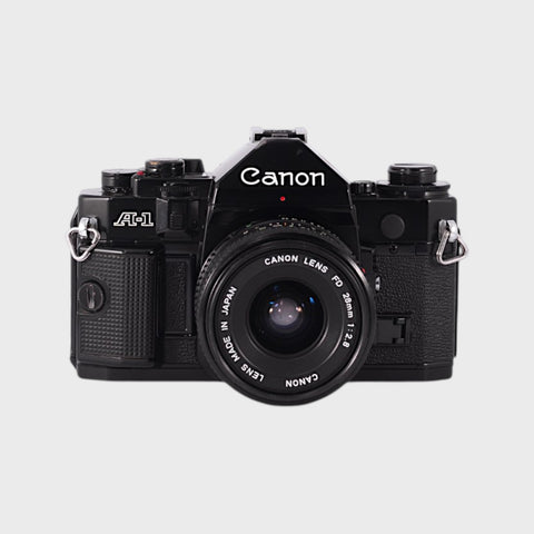 Canon A-1 Reflex 35mm argentique avec 28mm f2.8 objectif