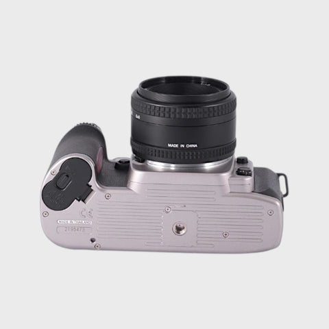 Nikon F80 35mm SLR film camera with 50mm f1.8 lens