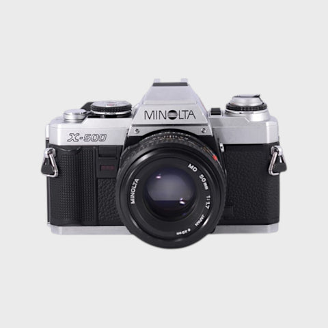 Minolta X-500 35mm SLR Film Camera with 50mm f1.7 Lens