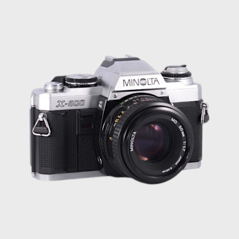 Minolta X-500 35mm SLR Film Camera with 50mm f1.7 Lens