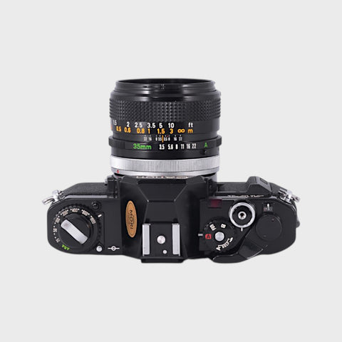 Canon AV-1 35mm SLR film camera with 35mm f3.5 lens