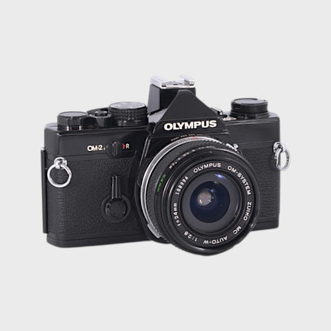Olympus OM-2 35mm SLR Film Camera with 24mm f2.8 Lens