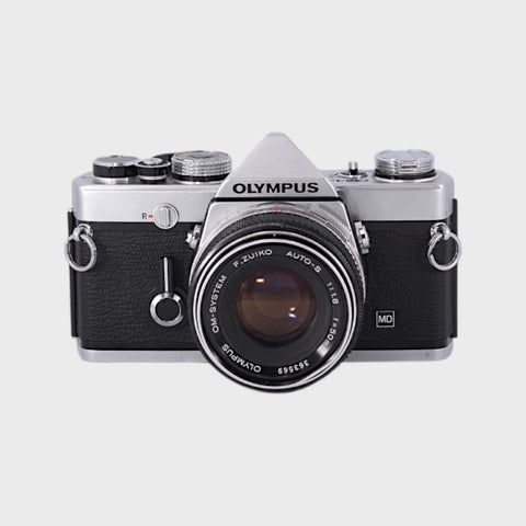 Olympus OM-1N 35mm SLR Film Camera with 50mm f1.8 Lens