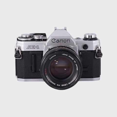 Canon AE-1 35mm SLR film camera with 50mm f1.4 lens