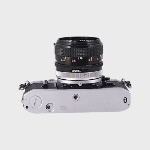 Canon AE-1 35mm SLR film camera with 50mm f1.4 lens