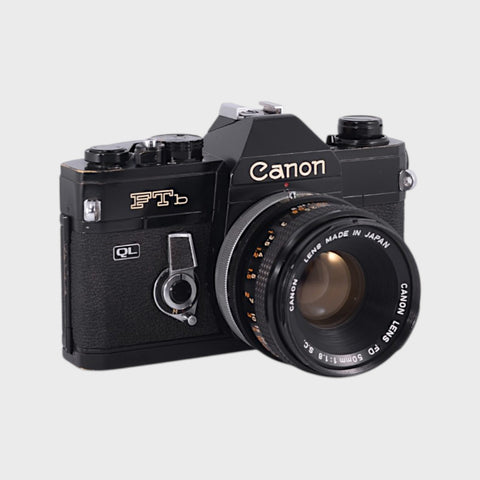 Canon FTb QL 35mm SLR film camera with 50mm f1.8 lens