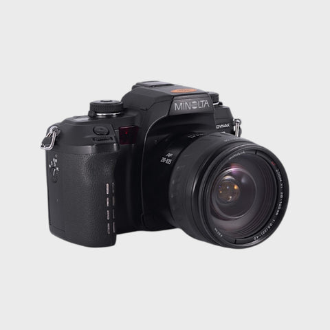 Minolta Dynax 7 35mm SLR film camera with 28-105mm zoom lens