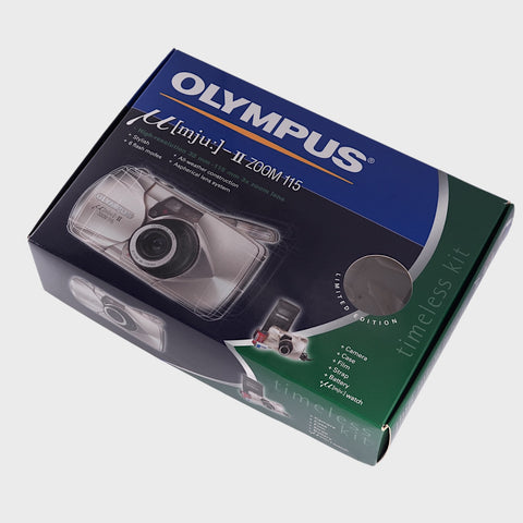 NOS: Olympus Mju-II Zoom 115 35mm Point & Shoot Film Camera with 38-115mm Lens