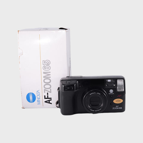 Boxed: Minolta AF Zoom 65 35mm Point & Shoot Film Camera with 38-65mm Lens