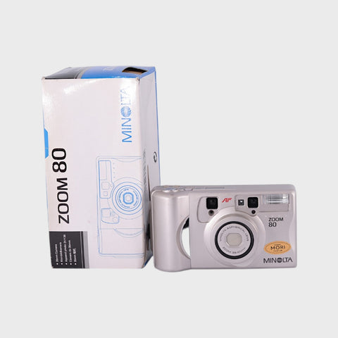 Boxed: Minolta Zoom 80 35mm Point & Shoot Film Camera with 38-80mm Lens