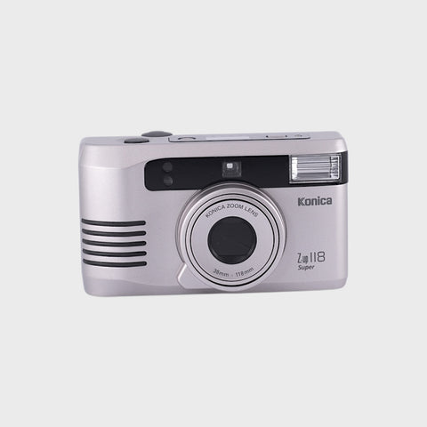 NOS: Konica Z-up 118 Super 35mm Point & Shoot film camera with 38-118mm zoom lens