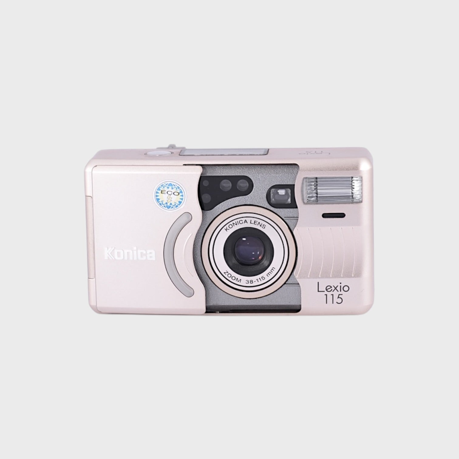 【動作確認済】Konica Lexio 115 コニカ フィルムカメラ NOS: Konica Lexio 115 35mm Point & Shoot film camera with 38-115mm