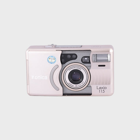 NOS: Konica Lexio 115 35mm Point & Shoot film camera with 38-115mm lens