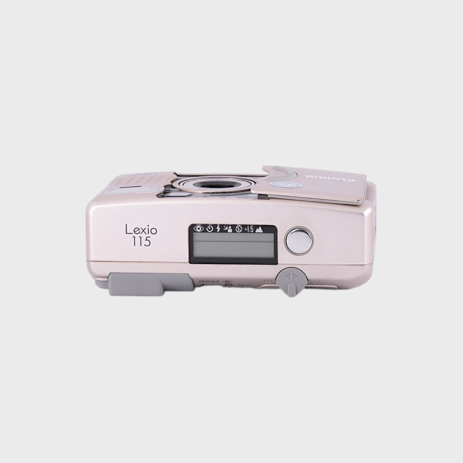 NOS: Konica Lexio 115 35mm Point & Shoot film camera with 38-115mm