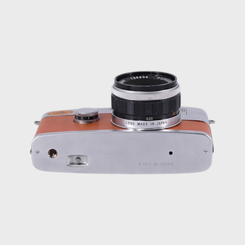 Olympus Pen-F 35mm half-frame SLR film camera with 38mm f1.8 lens