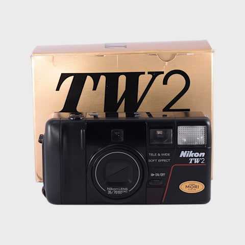 Boxed: Nikon TW2 35mm Point & Shoot Film Camera with 35mm f3.5 and 70mm Lenses