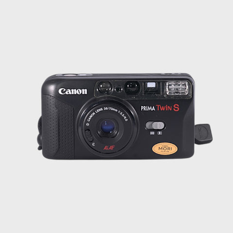 Canon Prima Twin S 35mm Point & Shoot Film Camera with 38 and 70mm Lens