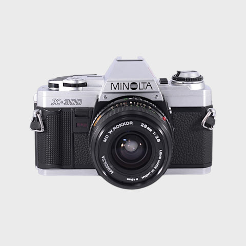 Minolta X-300 35mm SLR Film Camera with 28mm f2.8 Lens