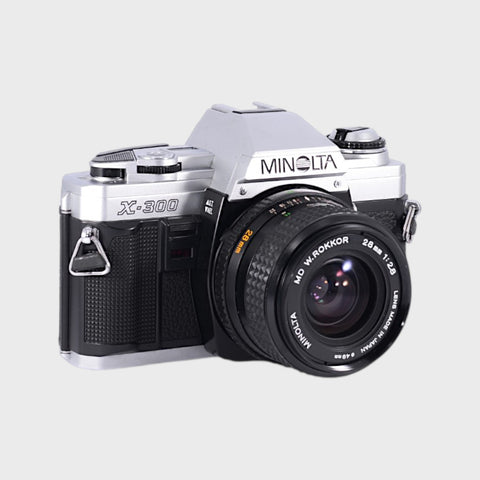 Minolta X-300 35mm SLR Film Camera with 28mm f2.8 Lens