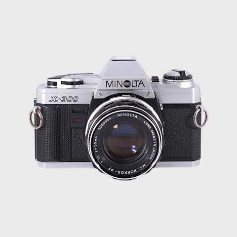 Minolta X-300 35mm SLR Film Camera with 55mm f1.7 Lens
