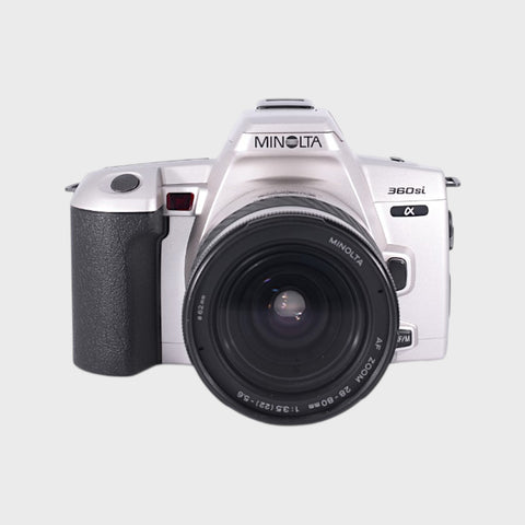 Minolta Alpha 360si 35mm SLR film camera with 28-80mm lens