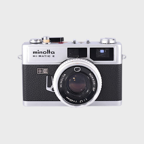 Minolta Hi-Matic E 35mm Rangefinder film camera with 40mm f1.7 lens