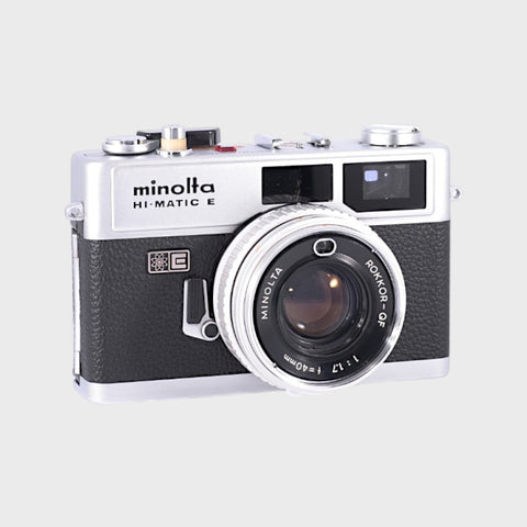 Minolta Hi-Matic E 35mm Rangefinder film camera with 40mm f1.7 lens
