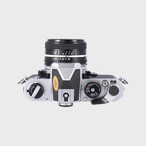Nikon FM 35mm SLR film camera with 28mm f2.8 lens