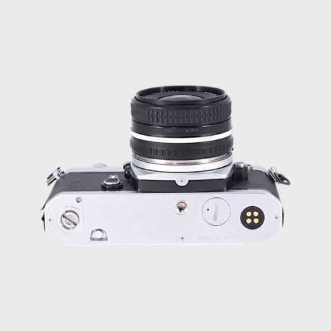 Nikon FM 35mm SLR film camera with 28mm f2.8 lens