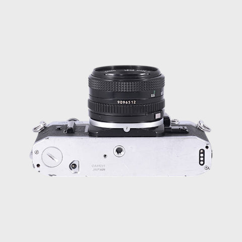 Canon AE-1 Program 35mm SLR film camera with 50mm f1.8 lens