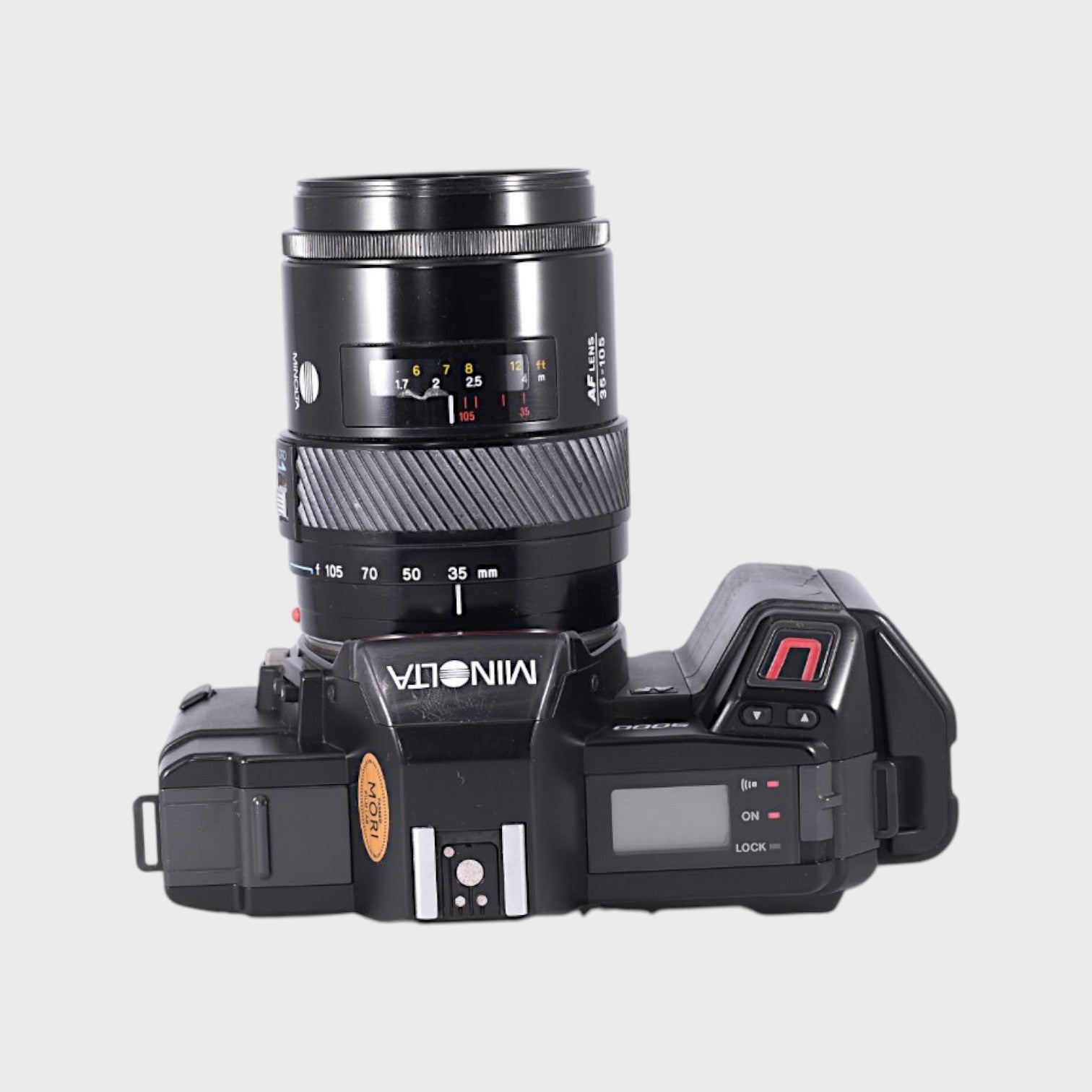 Minolta 5000 AF 35mm SLR film camera with 35-105mm lens – Mori Minolta 5000 AF 35mm SLR film camera with 35-105mm lens – Mori