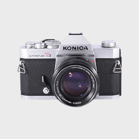 Konica Autoreflex T3 35mm SLR Film Camera with 50mm f1.4 lens