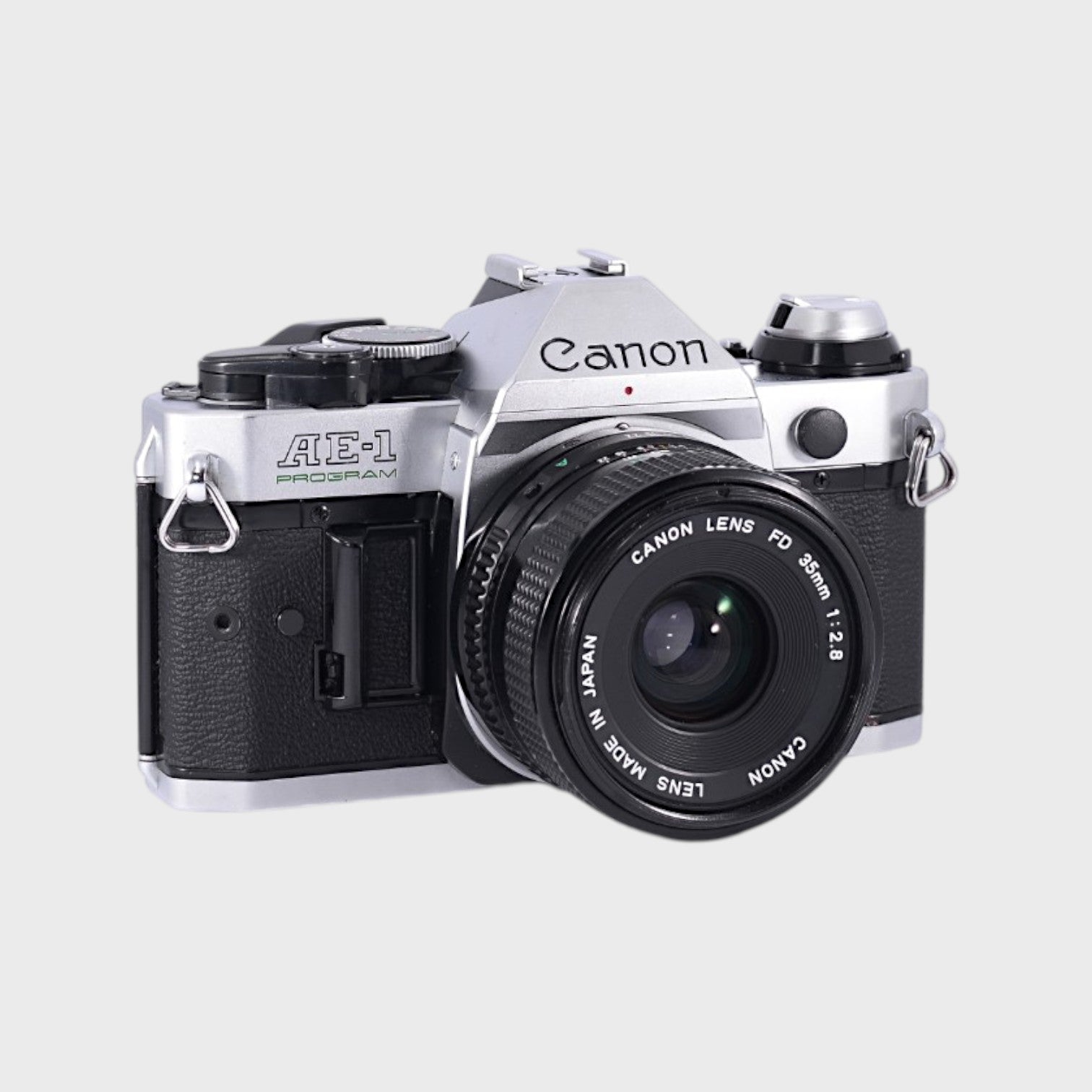 【美品】Canon AE-1 Program 35mm F2.8#2833329 Canon AE-1 35mm SLR film camera with 50mm f1.8 lens – Mori Film Lab