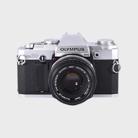 Olympus OM30 35mm SLR film camera with 50mm f1.8 lens