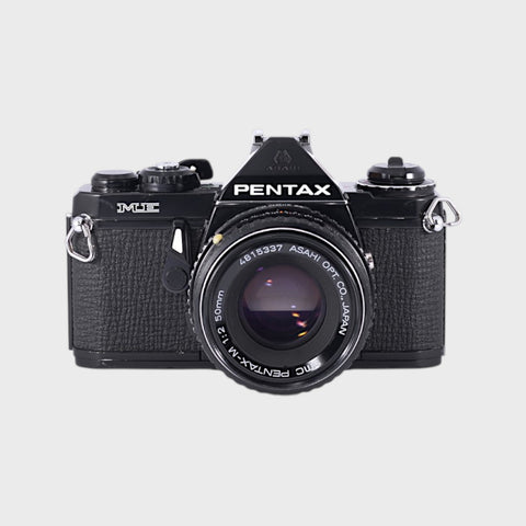 Pentax ME 35mm SLR film camera with 50mm f2 lens