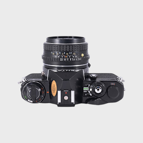 Pentax ME 35mm SLR film camera with 50mm f2 lens