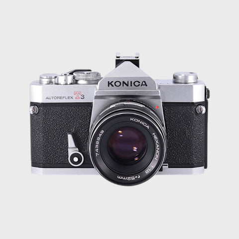 Konica Autoreflex T3 35mm SLR Film Camera with 52mm f1.8 lens