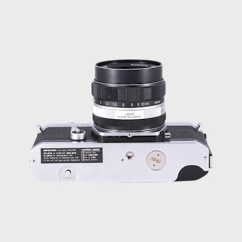 Konica Autoreflex T3 35mm SLR Film Camera with 52mm f1.8 lens