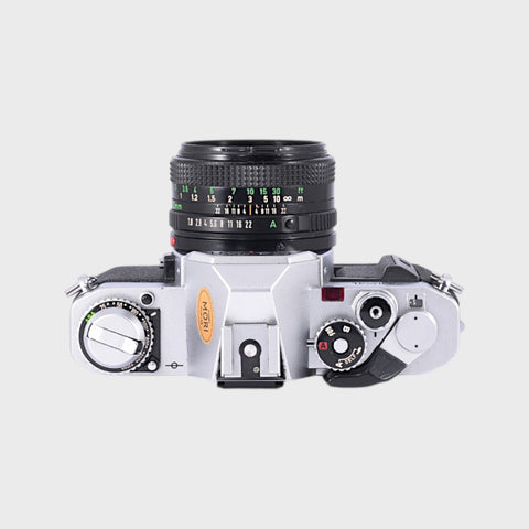 Canon AV-1 35mm SLR film camera with 50mm f1.8 lens