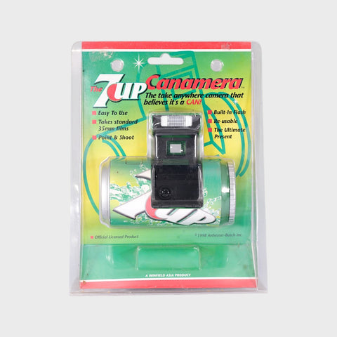 NOS: 7UP Canamera 35mm Point & Shoot Film Camera in 7UP Can Design