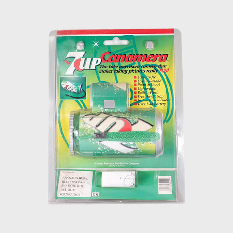 NOS: 7UP Canamera 35mm Point & Shoot Film Camera in 7UP Can Design