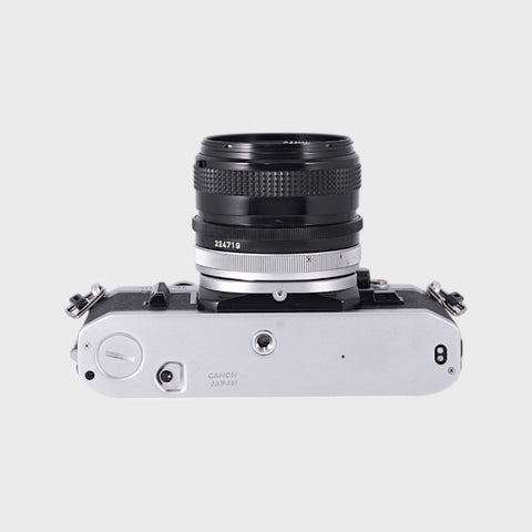 Canon AE-1 35mm SLR film camera with 35mm f3.5 lens