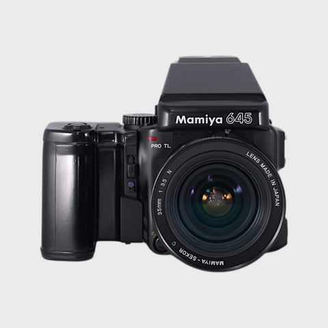 Mamiya 645 Pro TL Medium Format film camera with 35mm f3.5 lens