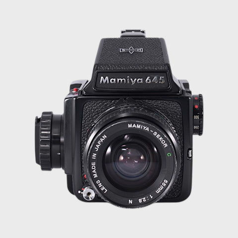 Mamiya 645J Medium Format film camera with 55mm f2.8 lens