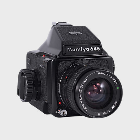 Mamiya 645J Medium Format film camera with 55mm f2.8 lens