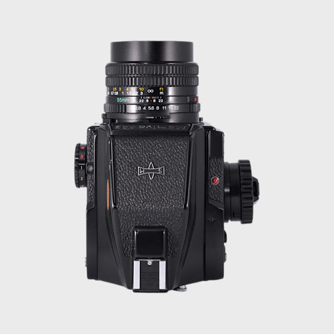 Mamiya 645J Medium Format film camera with 55mm f2.8 lens