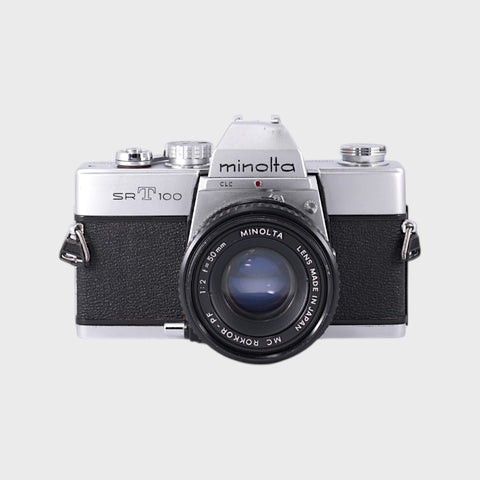 Minolta SRT 100 35mm SLR Film Camera with 50mm f2 Lens